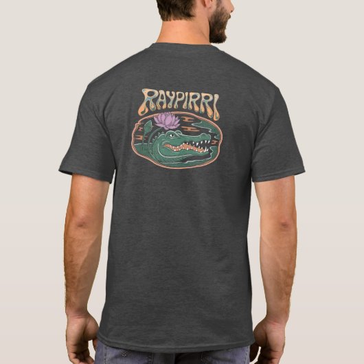 Krokodil en Lotus - Raypirri T-shirt (Achterkant)