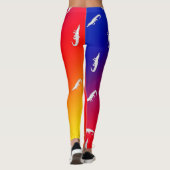 Krokodil Gedrukte Leggings (Achterkant)