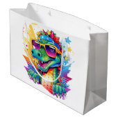 Krokodil gepersonaliseerd Gelukkige Verjaardag Groot Cadeauzakje (Achterkant Gekanteld)