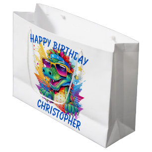 Krokodil gepersonaliseerd Gelukkige Verjaardag Groot Cadeauzakje