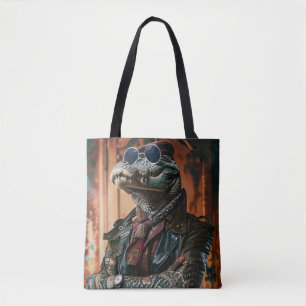Krokodil getatoeëerd Urban Looking Boss Tote Bag
