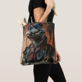 Krokodil getatoeëerd Urban Looking Boss Tote Bag (Dichtbij)