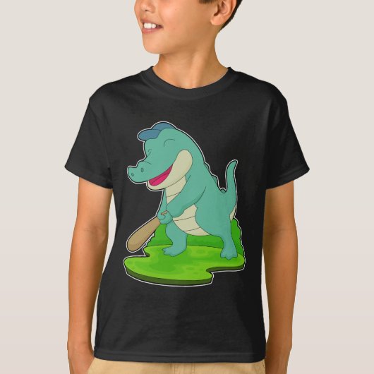 Krokodil honkbalknuppel t-shirt (Voorkant)