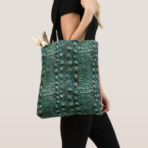 Krokodil huidpatroon tote bag