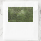 Krokodil huidtextuur rechthoekige sticker (Tas)