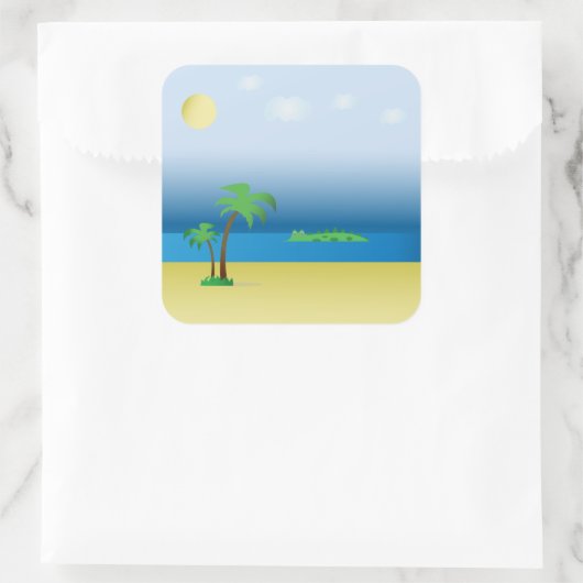 Krokodil in de sticker (Tas)