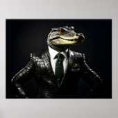 Krokodil in pak poster (Voorkant)