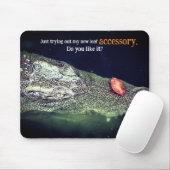 Krokodil in water muismat (Met muis)