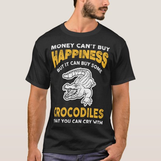 Krokodil Joke Gezegde voor Croc Handler T-shirt (Voorkant)