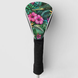 Krokodil Jungle Droom Naadloos Oppervlaktepatroon Golfheadcover