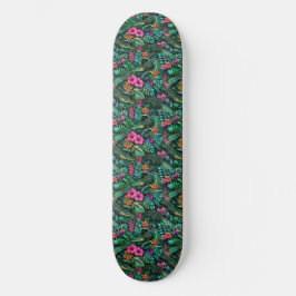 Krokodil Jungle Droom Naadloos Oppervlaktepatroon Persoonlijk Skateboard