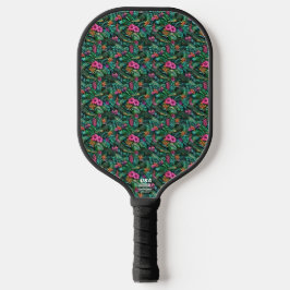 Krokodil Jungle Droom Naadloos Oppervlaktepatroon Pickleball Paddle