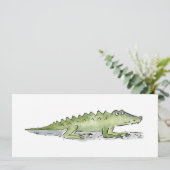 Krokodil Kaart (Staand voorkant)