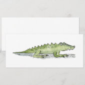 Krokodil Kaart (Voorkant / Achterkant)