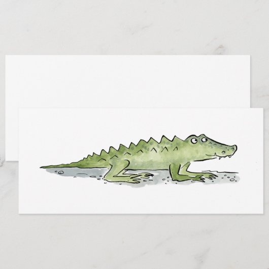 Krokodil Kaart (Voorkant / Achterkant)