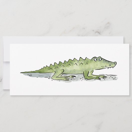 Krokodil Kaart (Voorkant)