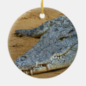 Krokodil Keramisch Ornament (Achterkant)