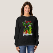 Krokodil Kerst Decoratie Kerstman Krokodil Trui (Voorkant volledig)