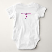 Krokodil Kinderen Verjaardag Matching Romper (Achterkant)
