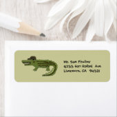 Krokodil Koele retour adreslabels Etiket (Insitu)