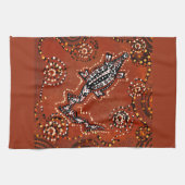 KROKODIL KUNST THEEDOEK (Horizontaal)
