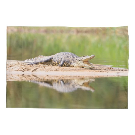 Krokodil Kussensloop (Achterkant)