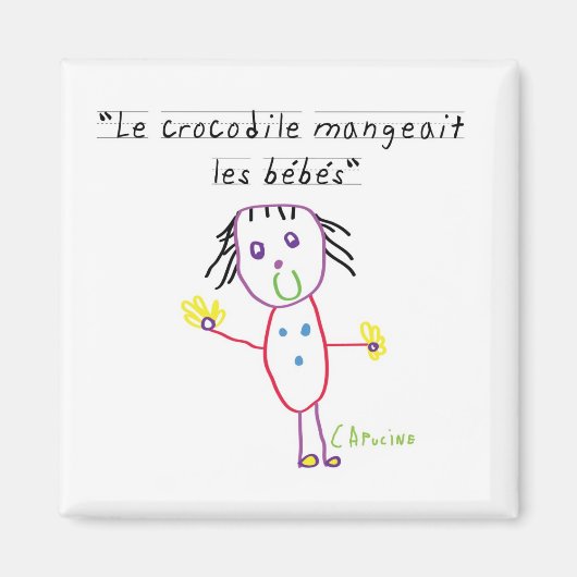 Krokodil Magneet (Voorkant)