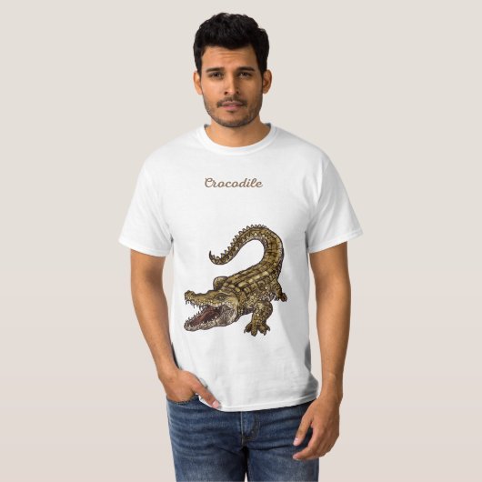 Krokodil mannen t-shirt (Voorkant volledig)