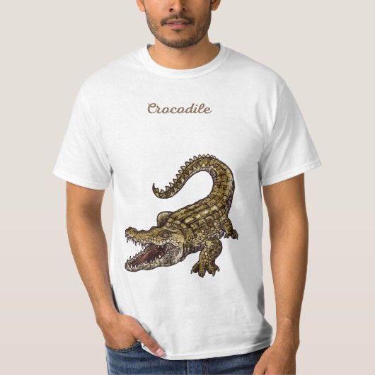 Krokodil mannen t-shirt (Voorkant)