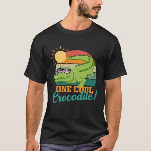 Krokodil Mannen Vrouwen Kinder Jongens Meisjes Kin T-shirt (Voorkant)