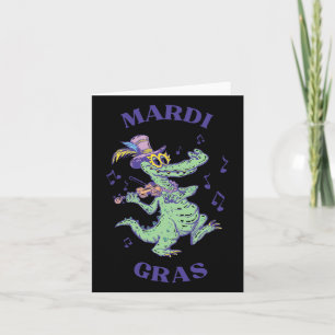 Krokodil Mardi Grawr kostuum Mardi Gras Gator Mann Kaart