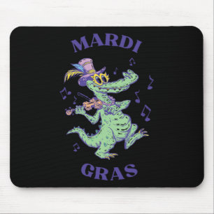 Krokodil Mardi Grawr kostuum Mardi Gras Gator Mann Muismat