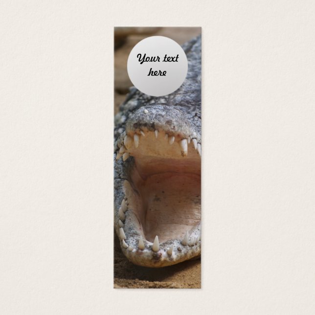 Krokodil Mini Visitekaartjes (Voorkant)