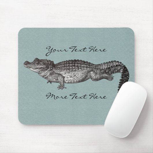  Krokodil Mousepad Muismat (Met muis)