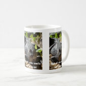 krokodil " niet iedereen die glimlacht is vrienden koffiemok (Voorkant rechts)