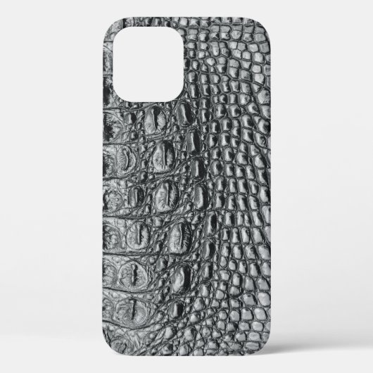 Krokodil Noir: zwart leer mystiek Case-Mate iPhone Case (Achterkant)