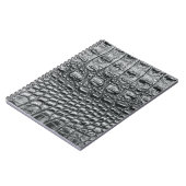 Krokodil Noir: zwart leer mystiek Notitieboek (Linkerzijde)