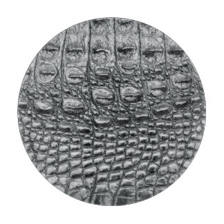 Krokodil Noir: zwart leer mystiek Snijplank