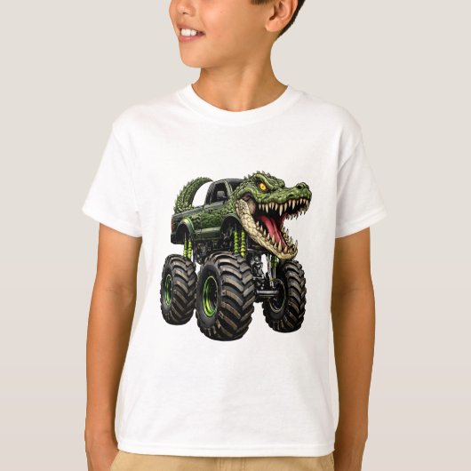 Krokodil Off-Road Monstertruck T-shirt (Voorkant)