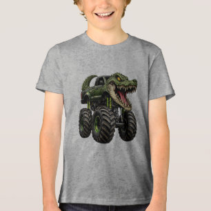 Krokodil Off-Road Monstertruck Tri-Blend Shirt