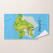 krokodil ontdekkingsreiziger bad handdoek (Handdoek)