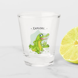 krokodil ontdekkingsreiziger shot glas