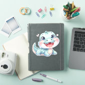 Krokodil op maat gesneden scrapbooking sticker (iPad Cover)