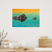 Krokodil op Stilstaan Water Poster (Keuken)
