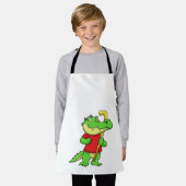 Krokodil op Veldhockey met stok Schort (Gedragen)