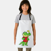 Krokodil op Veldhockey met stok Schort (Insitu)