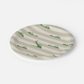 Krokodil Papieren Bordje (Gekanteld)