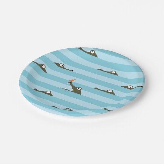 Krokodil Papieren Bordje (Gekanteld)