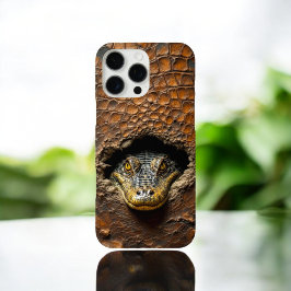 Krokodil prikt zijn huid iPhone 16 pro max hoesje