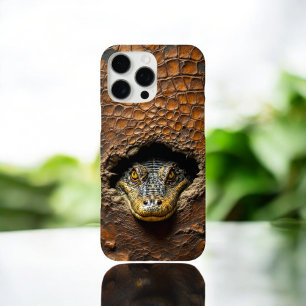 Krokodil prikt zijn huid iPhone 16 pro max hoesje